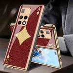 For Huawei Mate X2 GKK Electroplating Painted Glass Phone Case(Box A)