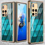 For Huawei Mate X2 GKK Electroplating Painted Glass Phone Case(Blue Diamond)