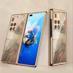 For Huawei Mate X2 GKK Electroplating Painted Glass Phone Case(Champagne)