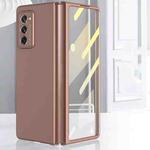 For Samsung Galaxy Z Fold2 5G GKK Ultra-thin Full Coverage Protective Case + Screen Protector(Gold)
