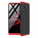 For Samsung Galaxy A32 4G GKK Three Stage Splicing Full Coverage PC Case(Black Red)