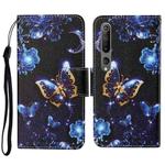 For Xiaomi Mi 10 Colored Drawing Pattern Horizontal Flip Leather Case with Holder & Card Slots & Wallet & Lanyard(Moon Butterfly)