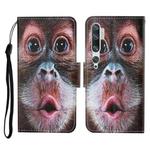 For Xiaomi Mi Note 10 / Note 10 Pro Colored Drawing Pattern Horizontal Flip Leather Case with Holder & Card Slots & Wallet & Lanyard(Orangutan)