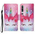For Xiaomi Mi Note 10 / Note 10 Pro Colored Drawing Pattern Horizontal Flip Leather Case with Holder & Card Slots & Wallet & Lanyard(Eyelash Unicorn)