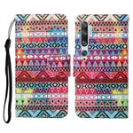 For Xiaomi Mi Note 10 / Note 10 Pro Colored Drawing Pattern Horizontal Flip Leather Case with Holder & Card Slots & Wallet & Lanyard(Tribal Ethnic Style)