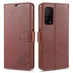 For Xiaomi Redmi K30S AZNS Sheepskin Texture Horizontal Flip Leather Case with Holder & Card Slots & Wallet(Brown)