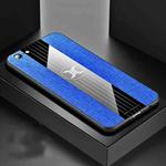 For OPPO  A57 XINLI Stitching Cloth Textue Shockproof TPU Protective Case(Blue)