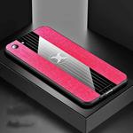 For  OPPO A83 XINLI Stitching Cloth Textue Shockproof TPU Protective Case(Red)
