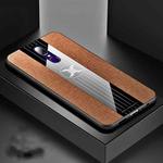 For OPPO A9 XINLI Stitching Cloth Textue Shockproof TPU Protective Case(Brown)