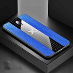 For OPPO R17 XINLI Stitching Cloth Textue Shockproof TPU Protective Case(Blue)