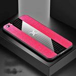 For OPPO R9S XINLI Stitching Cloth Textue Shockproof TPU Protective Case(Red)