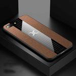 For OPPO R11 XINLI Stitching Cloth Textue Shockproof TPU Protective Case(Brown)