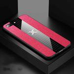 For OPPO R11 Plus XINLI Stitching Cloth Textue Shockproof TPU Protective Case(Red)