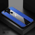 For OPPO R11S XINLI Stitching Cloth Textue Shockproof TPU Protective Case(Blue)