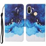 For Xiaomi Redmi Note 6 Pro Colored Drawing Pattern Horizontal Flip Leather Case with Holder & Card Slots & Wallet & Lanyard(Watercolor Fish)