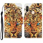 For Xiaomi Redmi Note 6 Pro Colored Drawing Pattern Horizontal Flip Leather Case with Holder & Card Slots & Wallet & Lanyard(Yellow Leopard)