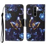 For Xiaomi Redmi Note 8 Pro Colored Drawing Pattern Horizontal Flip Leather Case with Holder & Card Slots & Wallet & Lanyard(Moon Butterfly)