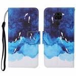 For Xiaomi Redmi Note 9 Colored Drawing Pattern Horizontal Flip Leather Case with Holder & Card Slots & Wallet & Lanyard(Watercolor Fish)