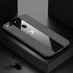 For OPPO R15 Standard Edition XINLI Stitching Cloth Textue Shockproof TPU Protective Case(Gray)