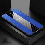 For OPPO Reno XINLI Stitching Cloth Textue Shockproof TPU Protective Case(Blue)