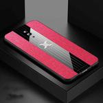 For OPPO Reno XINLI Stitching Cloth Textue Shockproof TPU Protective Case(Red)