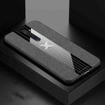 For OPPO RENO 2 XINLI Stitching Cloth Textue Shockproof TPU Protective Case(Gray)