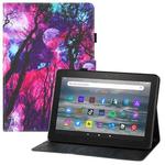 For Amazon Kindle Fire HD7 Colored Drawing Horizontal Flip PU Leather Case with Holder & Card Slots & Wallet & Sleep / Wake-up Function(Branches)