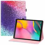 For Samsung Galaxy Tab A 10.1 (2019) T510 Colored Drawing Horizontal Flip PU Leather Case with Holder & Card Slots & Wallet & Sleep / Wake-up Function(Rainbow Sand)