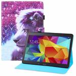 For Samsung Galaxy Tab 4 10.1 T530 Colored Drawing Horizontal Flip PU Leather Case with Holder & Card Slots & Wallet & Sleep / Wake-up Function(Lion)