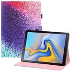 For Samsung Galaxy Tab A 10.5 T590 T595 Colored Drawing Horizontal Flip PU Leather Case with Holder & Card Slots & Wallet & Sleep / Wake-up Function(Rainbow Sand)