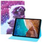For Xiaomi Mi Pad 4 Plus Colored Drawing Horizontal Flip PU Leather Case with Holder & Card Slots & Wallet & Sleep / Wake-up Function(Lion)