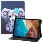 For Xiaomi Mi Pad 4 Plus Colored Drawing Horizontal Flip PU Leather Case with Holder & Card Slots & Wallet & Sleep / Wake-up Function(Mask Elephant)