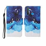 For OPPO Realme 5 Painted Pattern Horizontal Flip Leathe Case(Watercolor Fish)