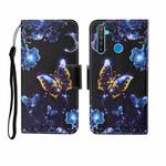 For OPPO Realme 5 Pro Painted Pattern Horizontal Flip Leathe Case(Moon Butterfly)