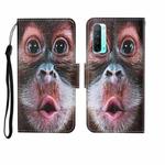 For OPPO Reno3 Painted Pattern Horizontal Flip Leathe Case(Orangutan)