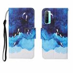 For OPPO Reno3 Painted Pattern Horizontal Flip Leathe Case(Watercolor Fish)