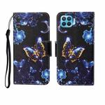 For OPPO F17 Pro Painted Pattern Horizontal Flip Leathe Case(Moon Butterfly)