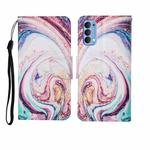 For OPPO Reno4 Pro Painted Pattern Horizontal Flip Leathe Case(Whirlpool Marble)