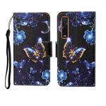 For OPPO Find X2 Pro Painted Pattern Horizontal Flip Leathe Case(Moon Butterfly)