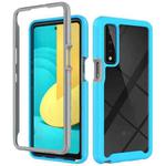 For LG Stylo 7 5G Starry Sky Solid Color Series Shockproof PC + TPU Protective Case(Light Blue)