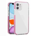 Colorful Series Shockproof Scratchproof TPU + Acrylic Protective Case For iPhone 11 Pro Max(Rose Red)