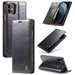 For iPhone 11 CaseMe-003 PU + PC Business Style Crazy Horse Texture Horizontal Flip Leather Case with Holder & Card Slots & Wallet(Black)