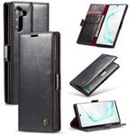 For Galaxy Note 10 CaseMe-003 PU + PC Business Style Crazy Horse Texture Horizontal Flip Leather Case with Holder & Card Slots & Wallet(Black)