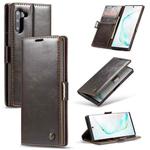 For Galaxy Note 10 CaseMe-003 PU + PC Business Style Crazy Horse Texture Horizontal Flip Leather Case with Holder & Card Slots & Wallet(Brown)