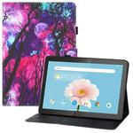 For Lenovo Tab M10 TB-X505 / X605F Colored Drawing Horizontal Flip PU Leather Case with Holder & Card Slots & Wallet(Branches)