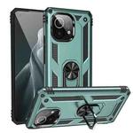 For Xiaomi Mi 11 Shockproof TPU + PC Protective Case with 360 Degree Rotating Holder(Green)