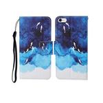 For iPhone 6 Painted Pattern Horizontal Flip Leathe Case(Watercolor Fish)