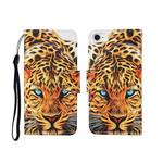 For iPhone SE (2020)/ 7 /8 Painted Pattern Horizontal Flip Leathe Case(Leopard)
