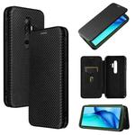 For Blackview BV6300 Pro Carbon Fiber Texture Horizontal Flip TPU + PC + PU Leather Case with Card Slot(Black)