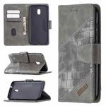 For Nokia C1 Plus Matching Color Crocodile Texture Horizontal Flip PU Leather Case with Wallet & Holder & Card Slots(Grey)